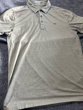 Travis Mathew Men’s Classic Gray Polo Medium